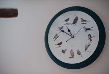 This clock chirps the hour...or hoots when it's an owl!
