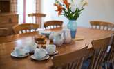 Room for all around the pine farmhouse table. - Thumbnail Image