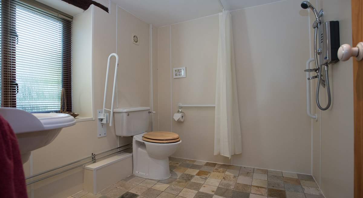 The wet-room en suite to Bedroom 1.