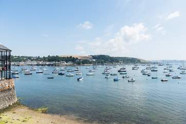 The view from the balcony across Flushing, Falmouth and beyond.