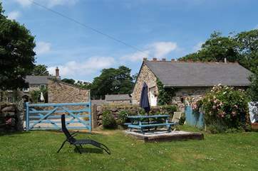 The view of Orchard Barn from the garden.