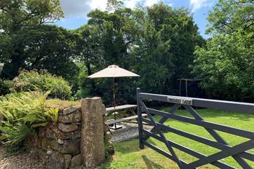 The large enclosed back garden, with room to play or to simply relax.