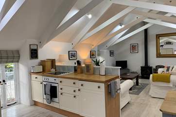 The kitchen and dining-area.