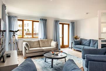 The sitting-room has the most amazing views. .