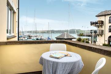 There is a small terrace off the sitting-room, a perfect spot for the morning sunshine.