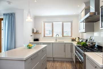 The kitchen has everything you might need.