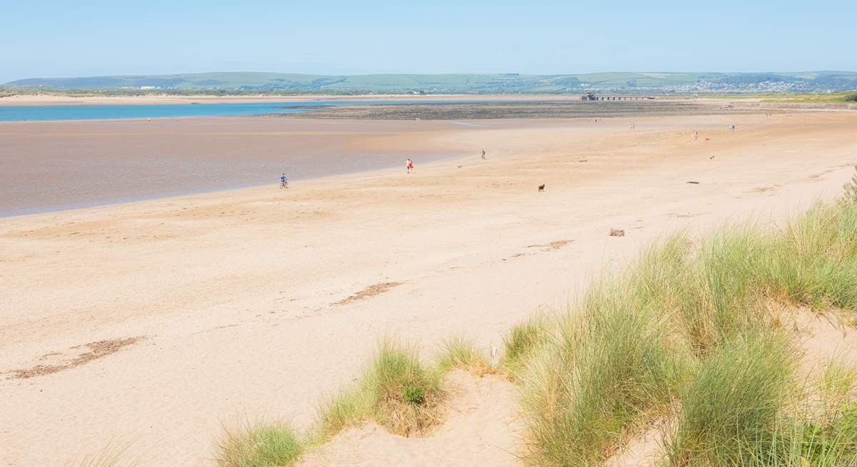 Miles of golden sand, perfect for all the family at Instow.