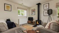 Get cosy and enjoy some time together in the living area.