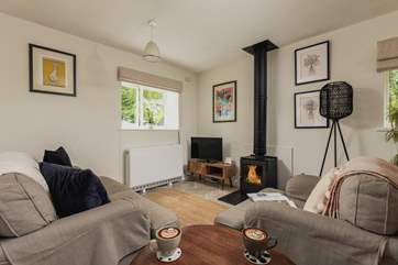 Get cosy and enjoy some time together in the living area.
