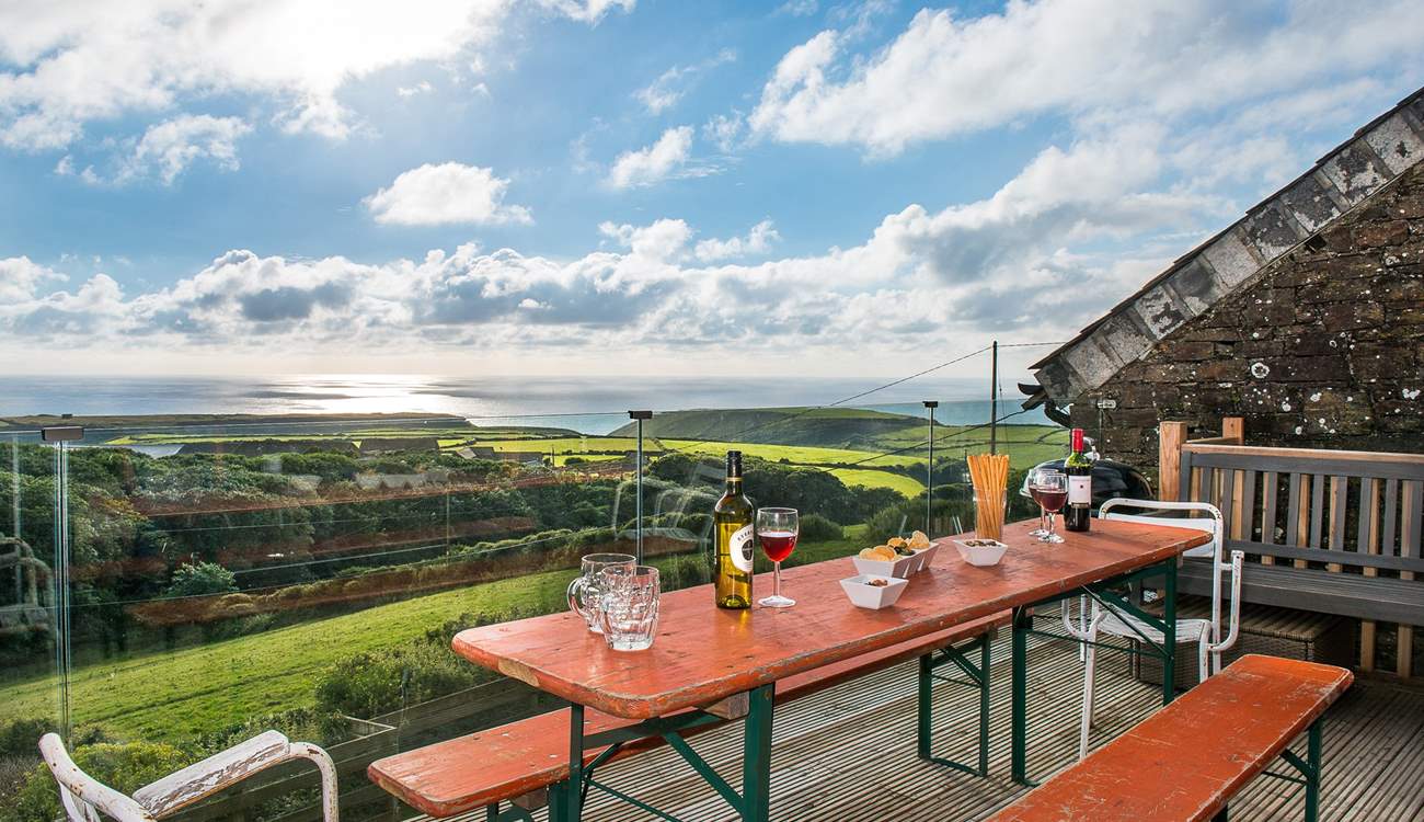Mealtimes will be a treat from the decking-area.