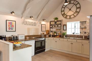The kitchen-area is very well-equipped.