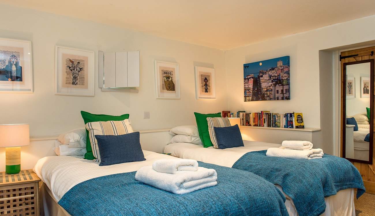 Bedroom 2 is very comfortable and has lovely throws and lots of cushions!