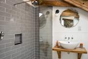 The very stylish en suite wet-room.