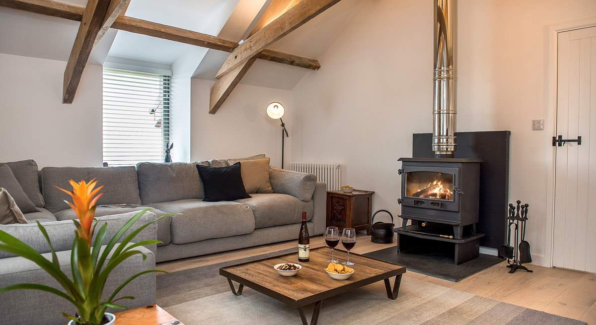 The toasty wood-burner makes this a perfect retreat whatever the weather.