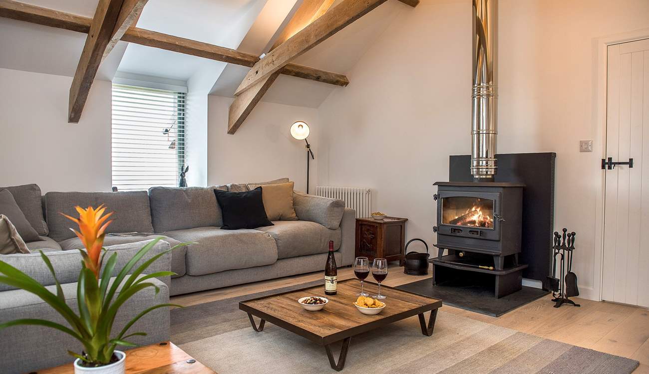 The toasty wood-burner makes this a perfect retreat whatever the weather.