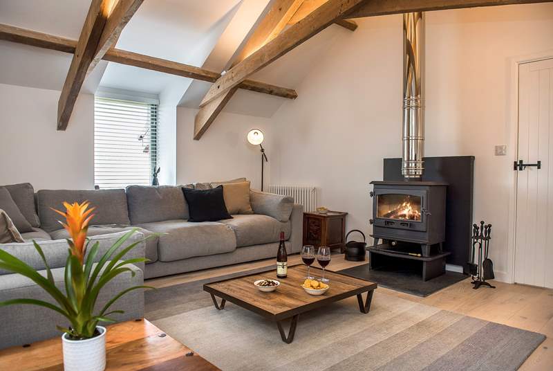 The toasty wood-burner makes this a perfect retreat whatever the weather.