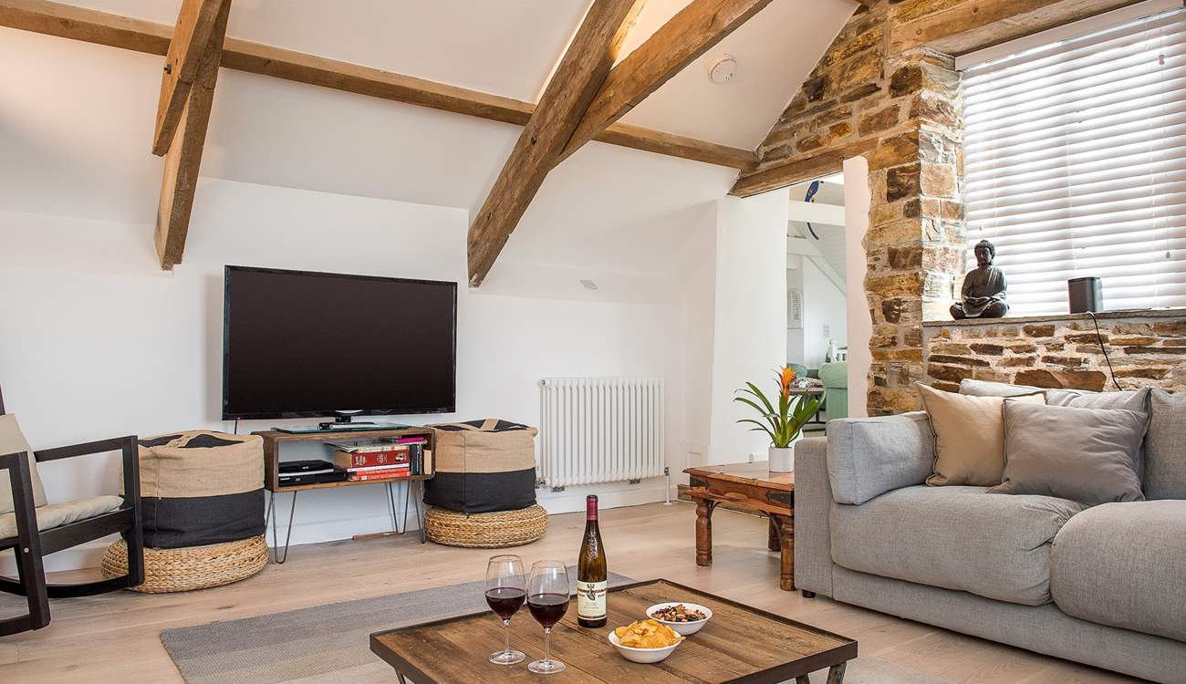 A perfect place for all to gather and perhaps watch a holiday movie.