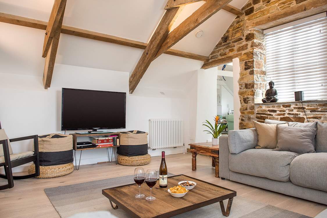 A perfect place for all to gather and perhaps watch a holiday movie.