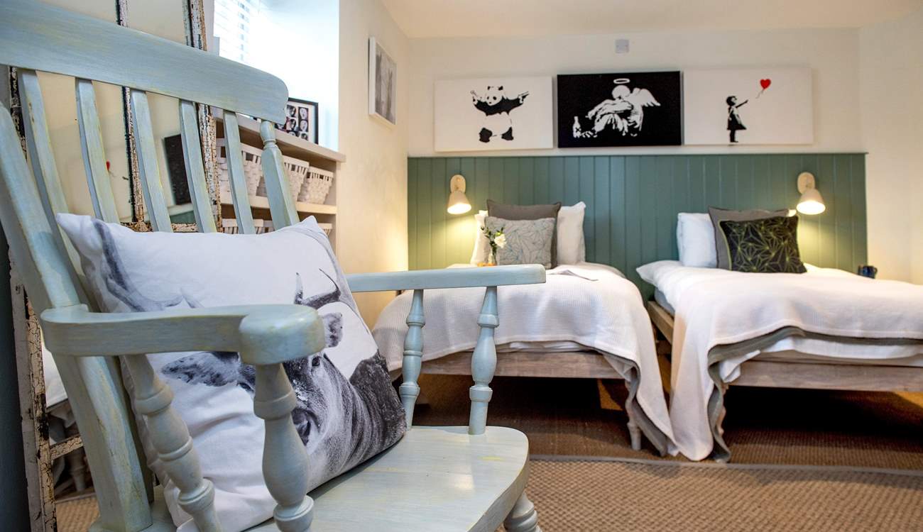 All the bedrooms are individually styled with great flair.