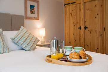 Breakfast in bed.