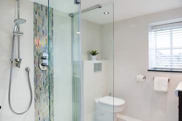 The main shower-room is very stylish.