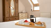 Breakfast in bed, what a perfect way to start your day. 