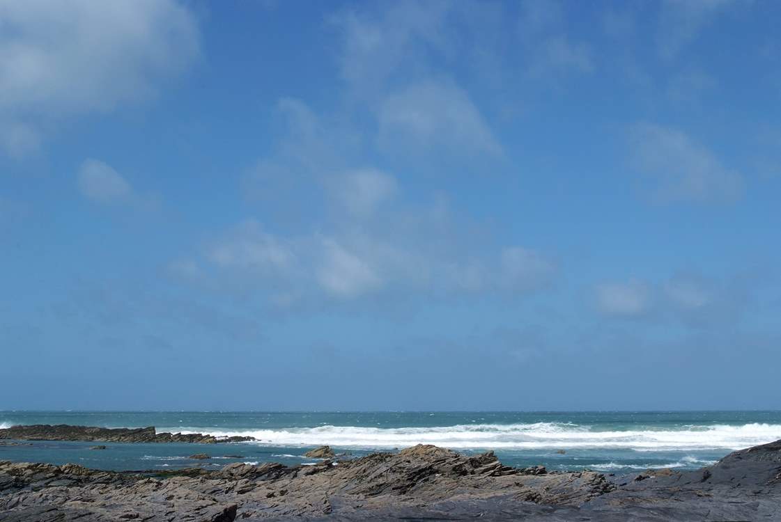 Staying at Trevone it is all about the sea and the beach.