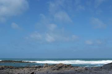 Staying at Trevone it is all about the sea and the beach.