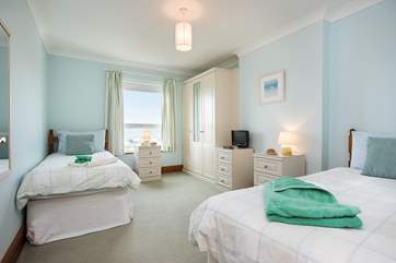 One of 2 twin bedrooms.