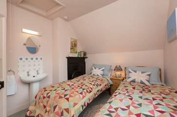 The twin bedroom can also be made up with just one single bed if you wish.