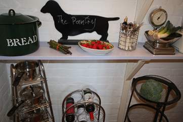 In keeping with the history of the cottage there is a pantry to keep food fresh - bought from the farm shop just across the road.