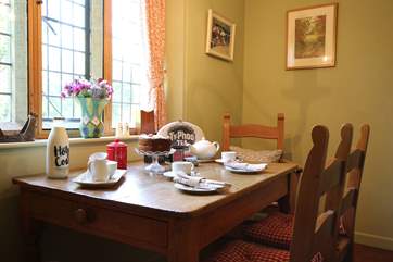 There is a separate dining-room and on arrival there are treats that will make you feel so very welcome here.