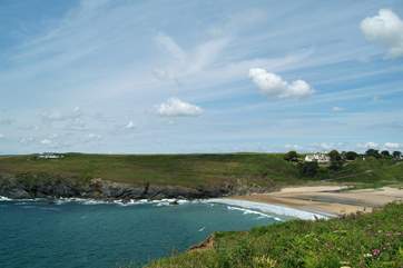 Poldhu Cove, just outside Mullion, is popular with surfers.
