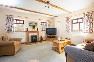 A lovely and light sitting-room.