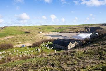 Church Cove is near by, with lots of stunning coastal walks to be enjoyed - perhaps walk to Poldhu for one of their fabulous hot chocolates.