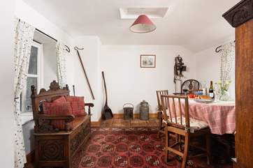 Antique furniture adds to the charm here.