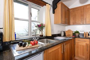 The views of the ocean will make cooking a distraction!