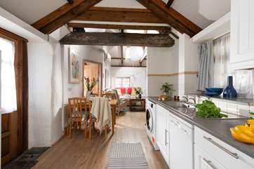 The open plan living space.