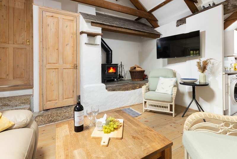 The sitting-area has a lovely multi-burner, making this an ideal retreat whatever the weather.
