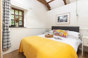 Bedroom one has a double bed.