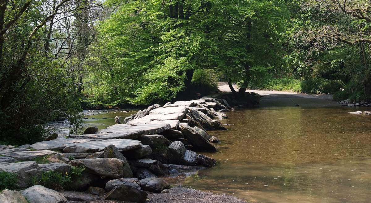 The famous Tarr Steps are an iconic Exmoor landmark.