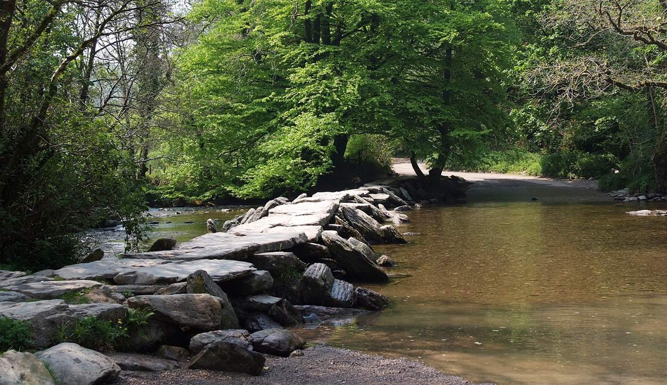 The famous Tarr Steps are an iconic Exmoor landmark.