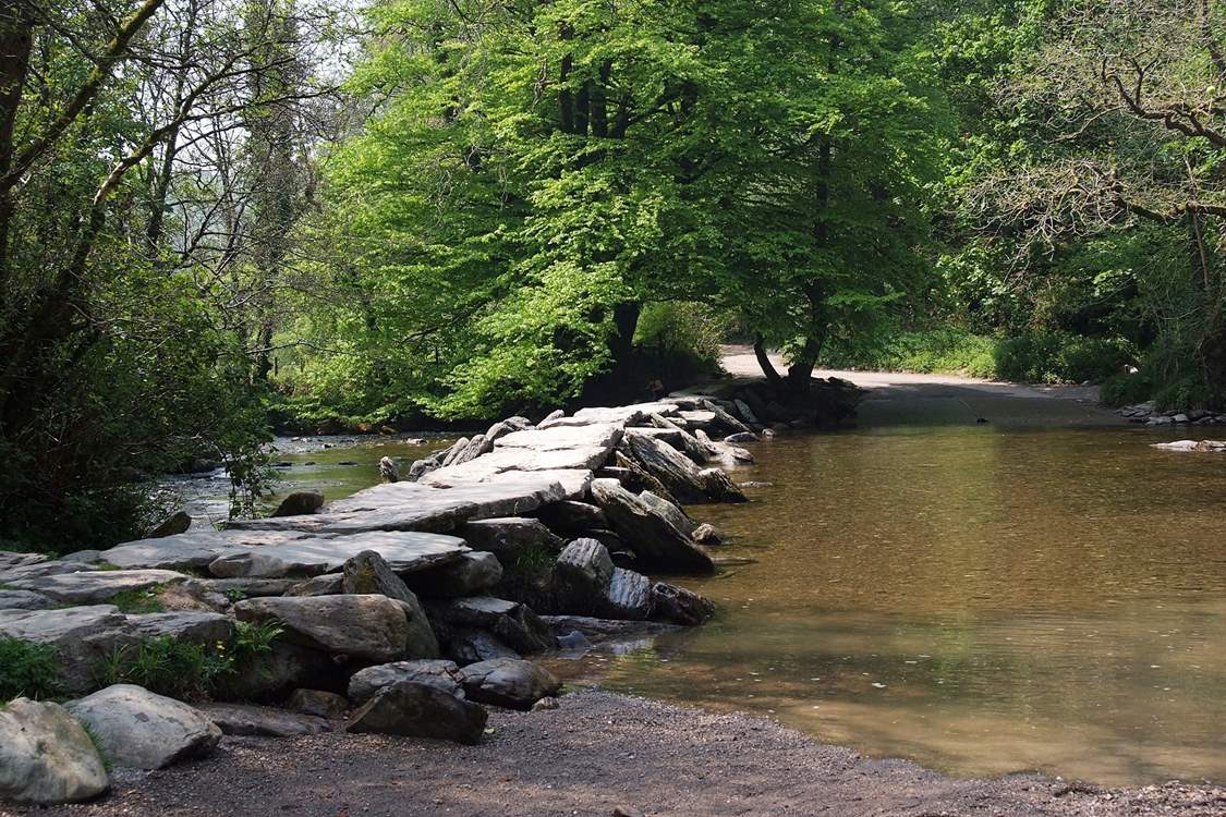 The famous Tarr Steps are an iconic Exmoor landmark.