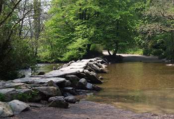 The famous Tarr Steps are an iconic Exmoor landmark.