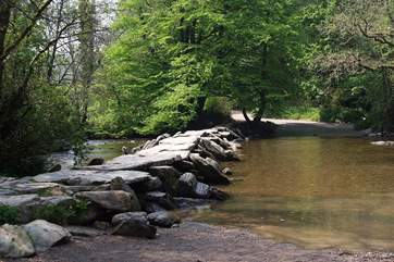 The famous Tarr Steps are an iconic Exmoor landmark.
