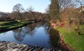 This is the lovely picnic spot by the river in Withypool. The shallow water is a great place for dogs to cool off. - Thumbnail Image