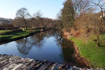 This is the lovely picnic spot by the river in Withypool. The shallow water is a great place for dogs to cool off.