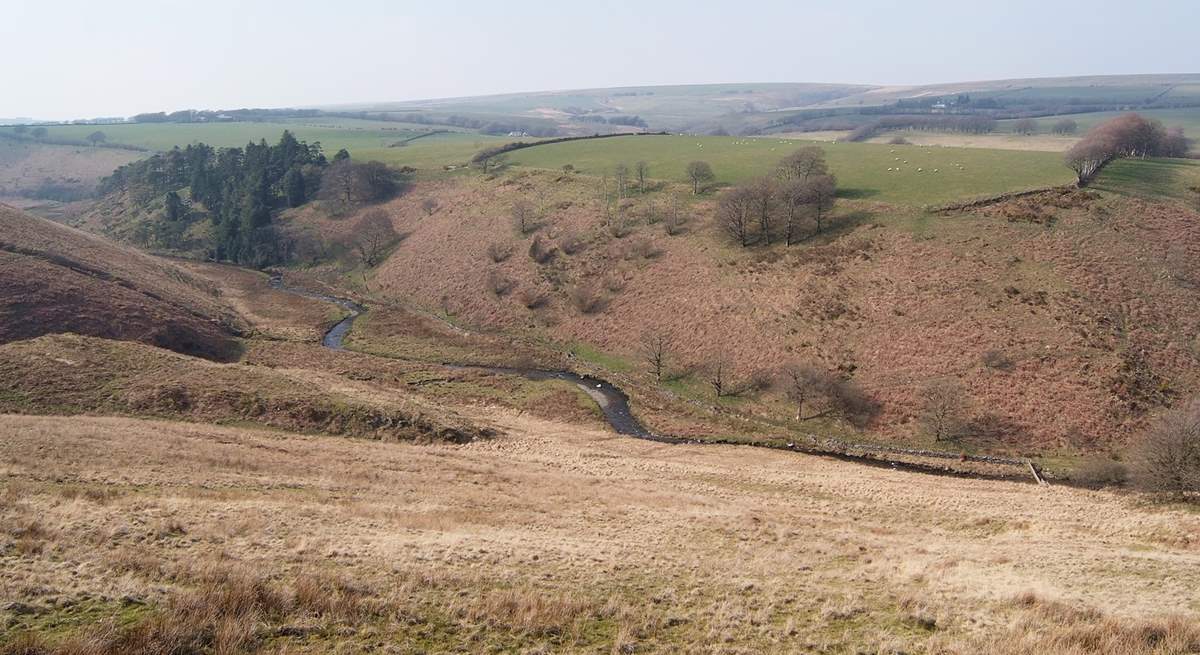 The beautiful Exmoor scenery is so easy to reach from Week Cottage - you can simply walk up the hill to find some wonderful open space.