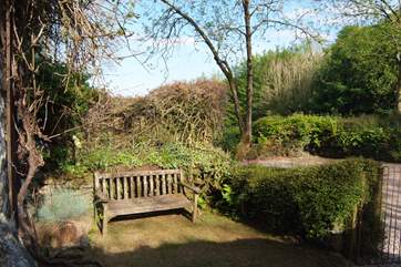 There is a pretty, enclosed place to sit at the front of the cottage too.