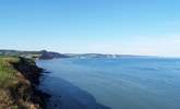 This is the view along the Jurassic Coast from Budleigh Salterton - a lovely place for a day out. - Thumbnail Image